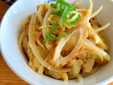 麺つゆで簡単に☆木の葉丼風